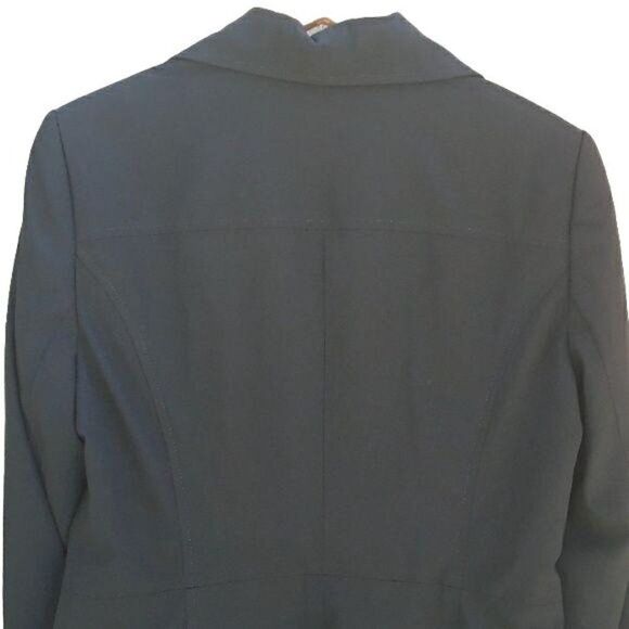 Guess Collection Blazer Boyfriend Single Breasted Boxy Button Career Black L - Picture 6 of 8